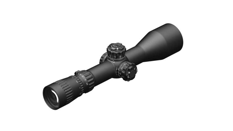 March Scopes Wide Angle 4.5-28x52mm Rifle Scope With Lockable Shuriken Turrets, 34mm Tube, First Focal Plane, FML-PDK Reticle, Black, DE0389