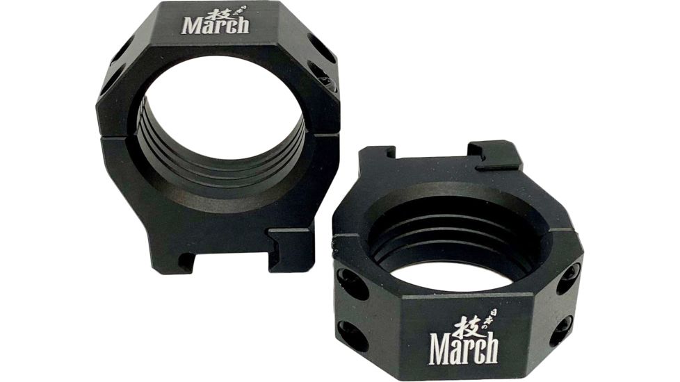 March Scopes Scope Rings Dovetail Rifle Scope Rings, 34mm Diameter, 30mm Height, Black, DT34H30