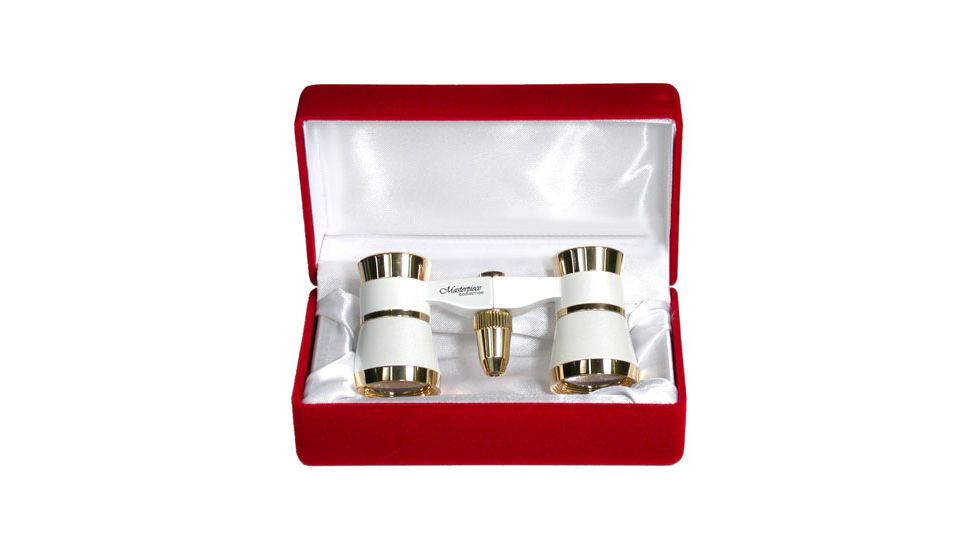 Masterpiece Collection Ovation 3x Opera Glasses, White Finish