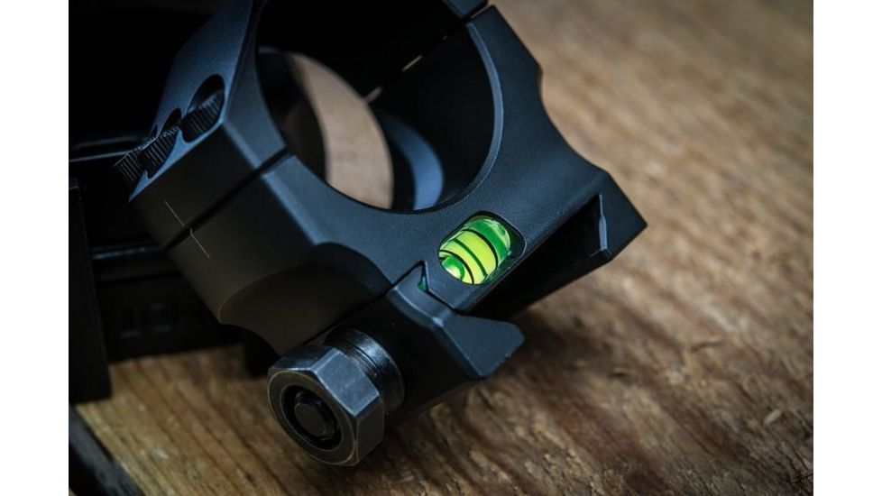 MDT 30mm Elite Scope Ring, 0.820 inch, Low,  No Bubble Level, Black 102708-BLK