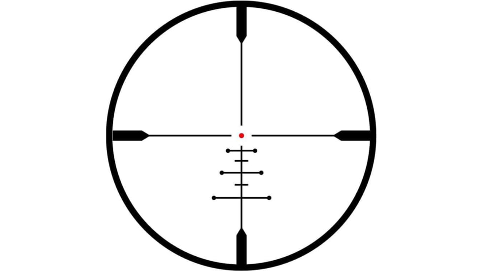 Meopta Optika6 Rifle Scope, 3-18x50mm, 30mm Tube, Second Focal Plane, RD BDC-3 Reticle, Matte Black Anodized, 653644