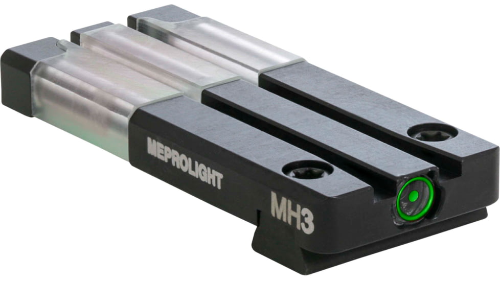 Meprolight FT Bullseye Tritium Self-Illuminated Rear Night Sight, Masada, Green, 0631123108