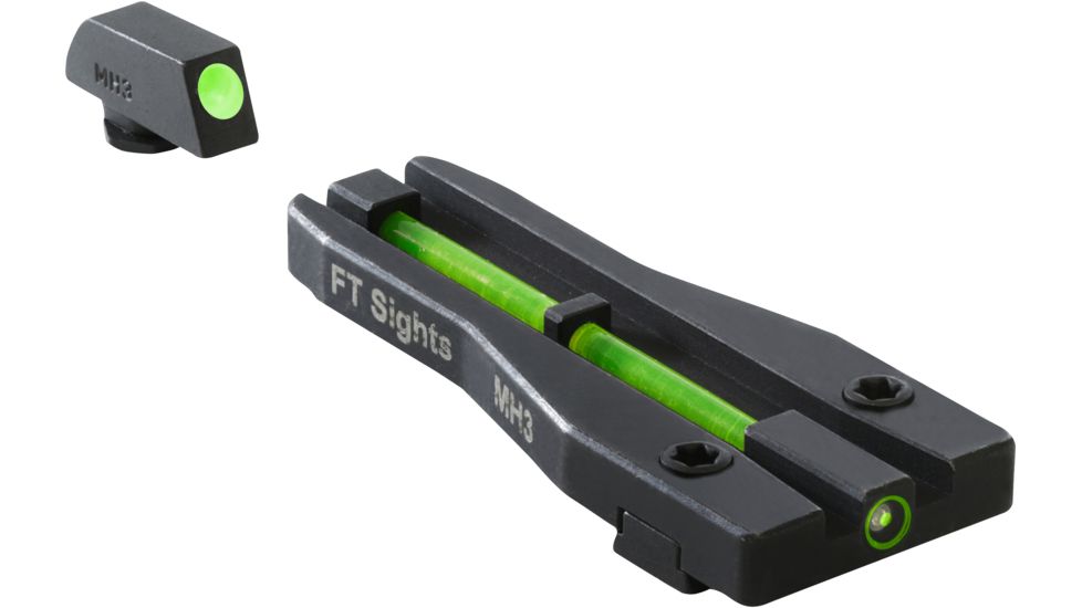 Meprolight Glock Fiber-Tritium 1-Dot Night Front/Rear Sight Set, ML63180