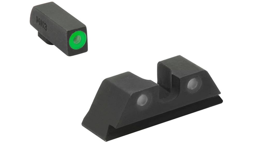 Meprolight Hyper-Bright, Co-Witness Glock Standand Frame, Black Green Ring, 040224318011, 040224318011