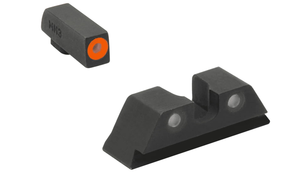 Meprolight Hyper-Bright, Co-Witness Glock Standand Frame, Black Orange Ring, 040224318031, 040224318031