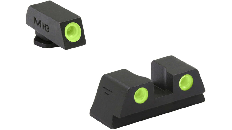 Meprolight IWI Masada Fixed Self-Illuminated Pistol Sights Set, Green, 0195873101