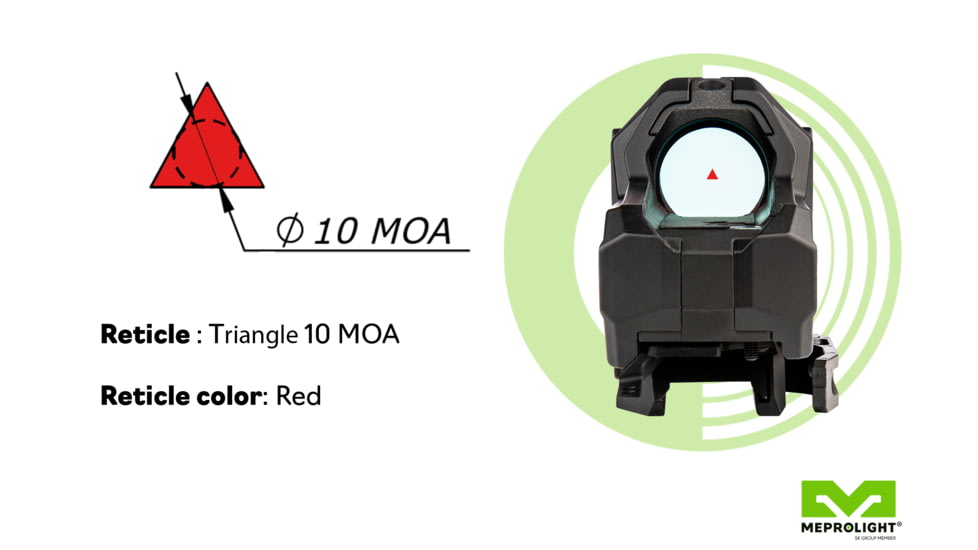 Meprolight M22 Reflex Red Dot Sight, Triangle and MMX3 3x18mm Micro Magnifier, 56225090