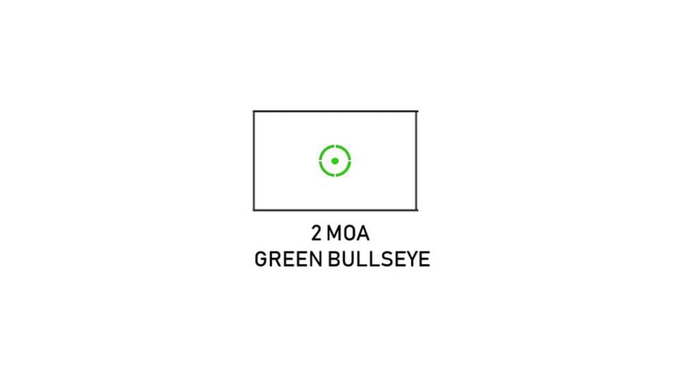 Meprolight MEPRO Pro V2 Red Dot Sight 1x20mm, Green Bullseye Reticle, Black, ML5685017