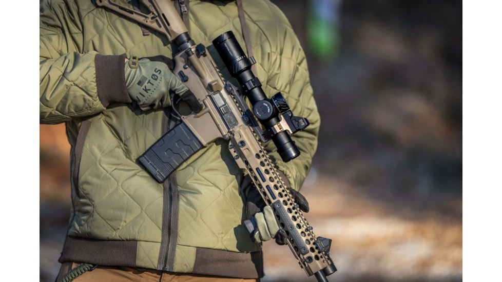 Meprolight MVO 1-8x28mm 34mm Tube Rifle Scope, First Focal Plane, Etched Glass M1 MRAD, Black, 901245701