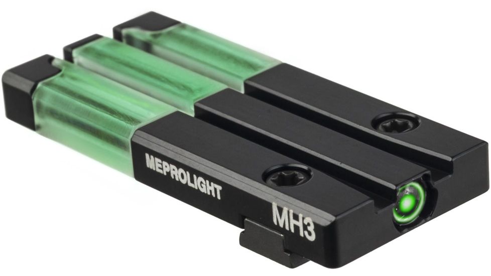 Meprolight FT Bullseye Tritium Self-Illuminated Rear Night Sight, Smith &amp; Wesson M&amp;P Shield, Green Circle-Dot, 0631213108, 631213108
