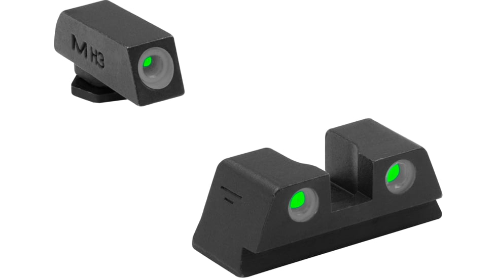 Meprolight Self Illuminated Tru-Dot Fixed Snag Free Night Sight For Glock 42/43, Green/Green, ML10220, 102203131