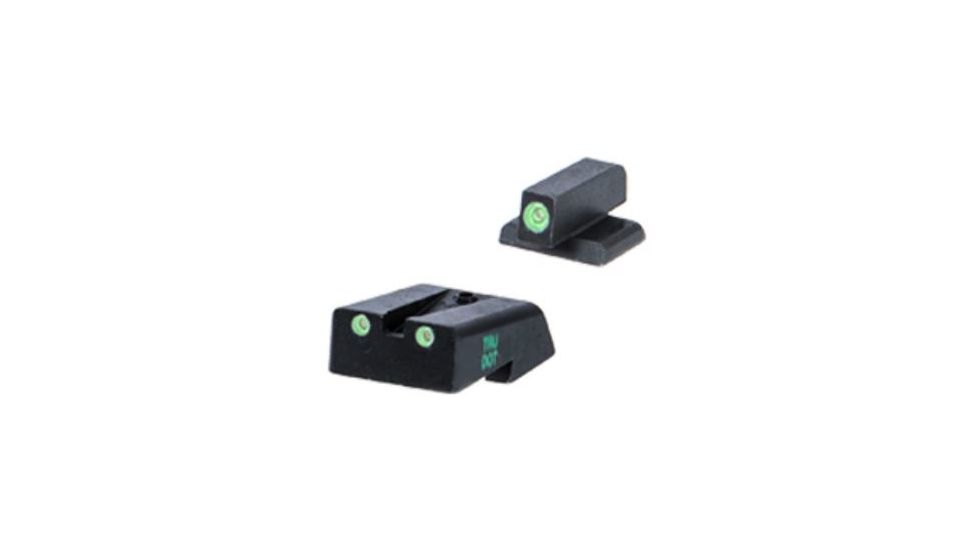 Meprolight USA Tru-Dot Night Sight-TD fixed .45 ACP, 1911 Front and Rear Sight Set, Black ML19810G