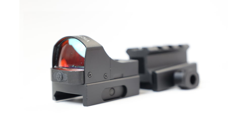 Meta Tactical 18x22.5mm Micro Red Dot Sight w/Picatinny Rail Mount and Riser, 3 MOA Dot, Black, MTA-RDWR