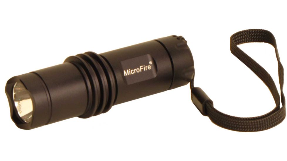 Microfire PGL-1 Mini Pocket LED 4-Mode Flashlight with Strobe, Black, Small PGL-1
