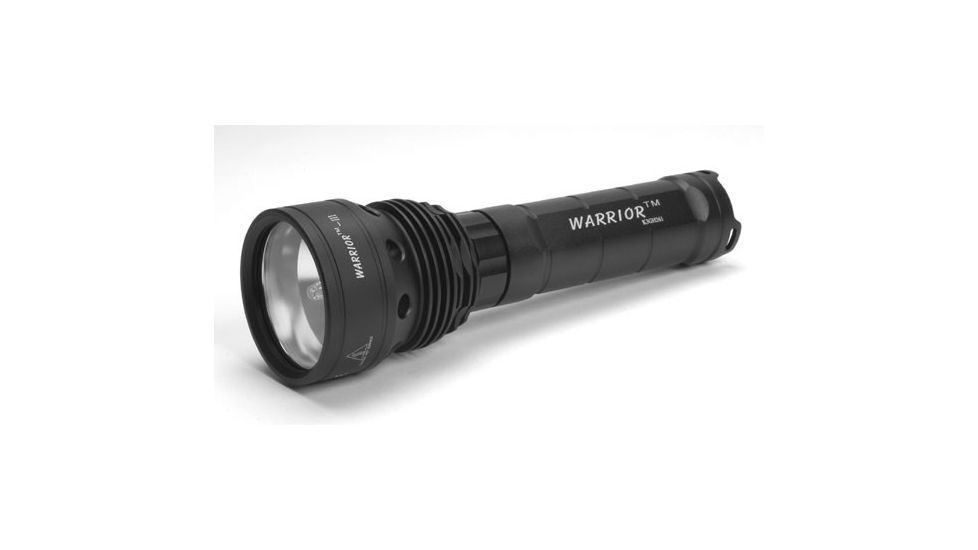 Microfire PK-3500R Warrior III Tactical Flashlight, Black, Large PK-3500R