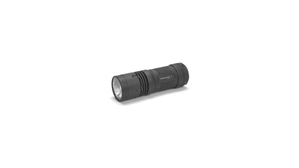 Microfire PT Terminator Tactical Flashlight with HID 10 Watt and Holster, Black, Large PT-503