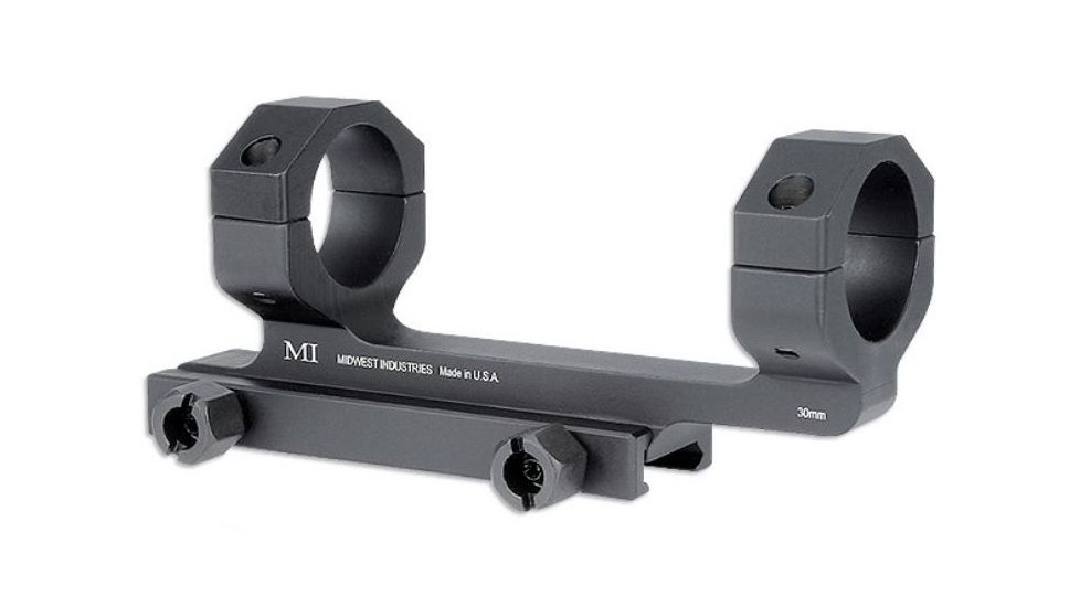 Midwest Industries 1in Scope Mount, Black, MI-SM1.0