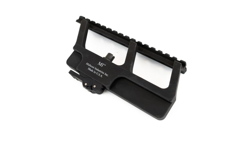 Midwest Industries AK Side Railed Scope Mount, Yugo, Black, MI-AK-SM-Y
