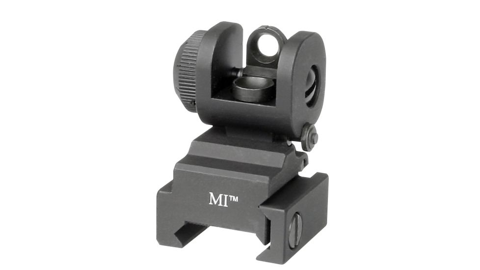 Midwest Industries Top Mounted Deployable Rear Sight, Black, MCTAR -ERS