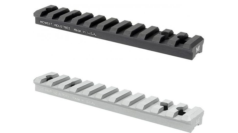 Midwest Industries Ruger 10-22 Rail Scope Base, Black, Silver