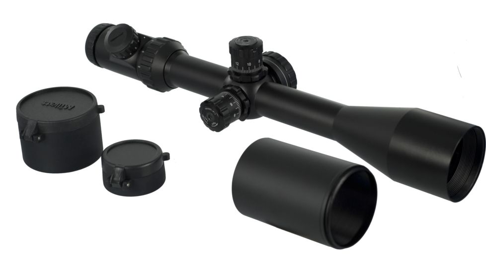 Millett 4-16x50 Illuminated Mil-DotBar, Multi Coat Matte Tactical Rifle Scope BK81001