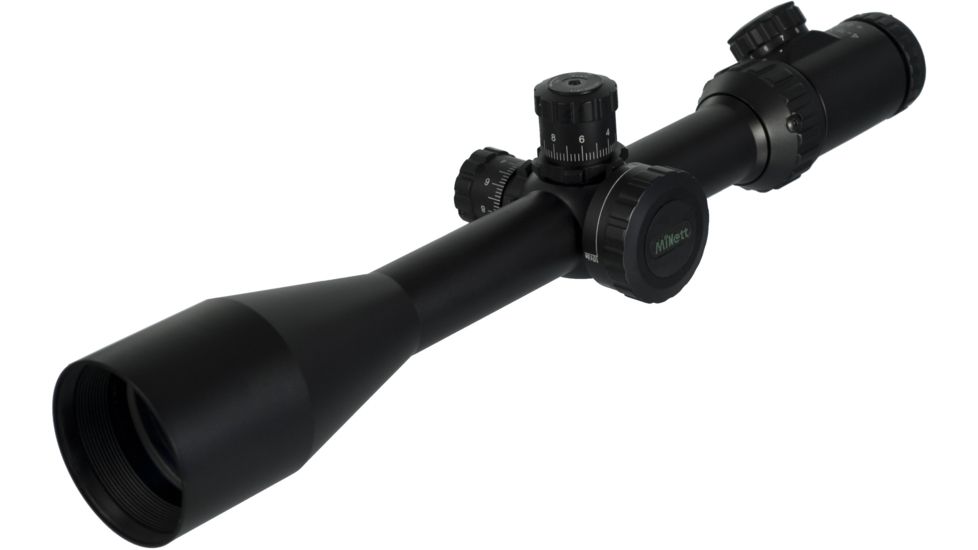 Millett 4-16x50 Illuminated Mil-DotBar, Multi Coat Matte Tactical Rifle Scope BK81001
