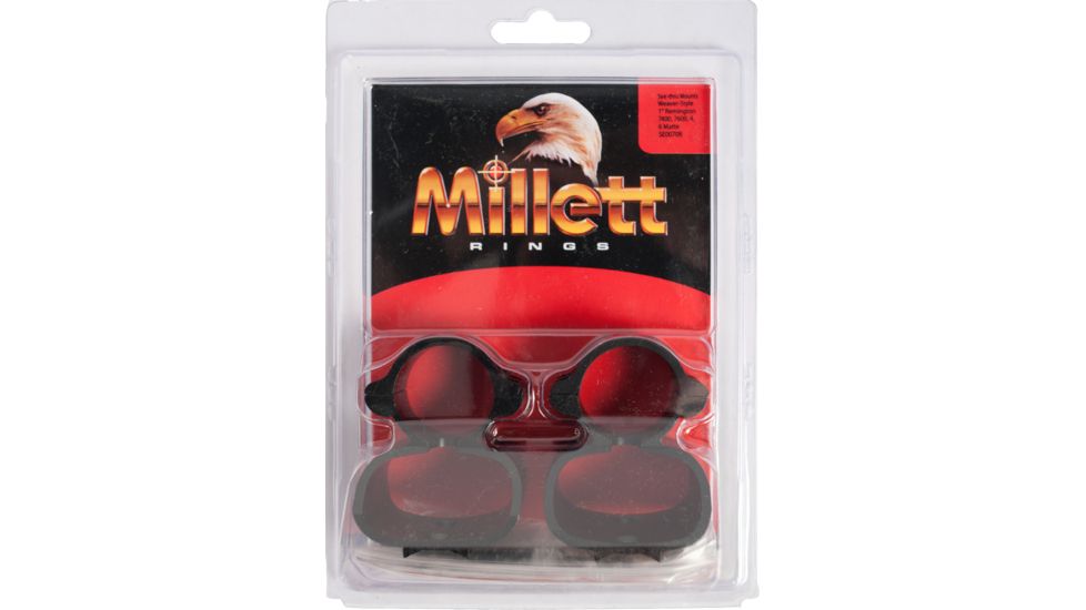 Millett 1in See Thru Scope Rings, Matte, Remington 7400, 7600, 4, 6 SE00708