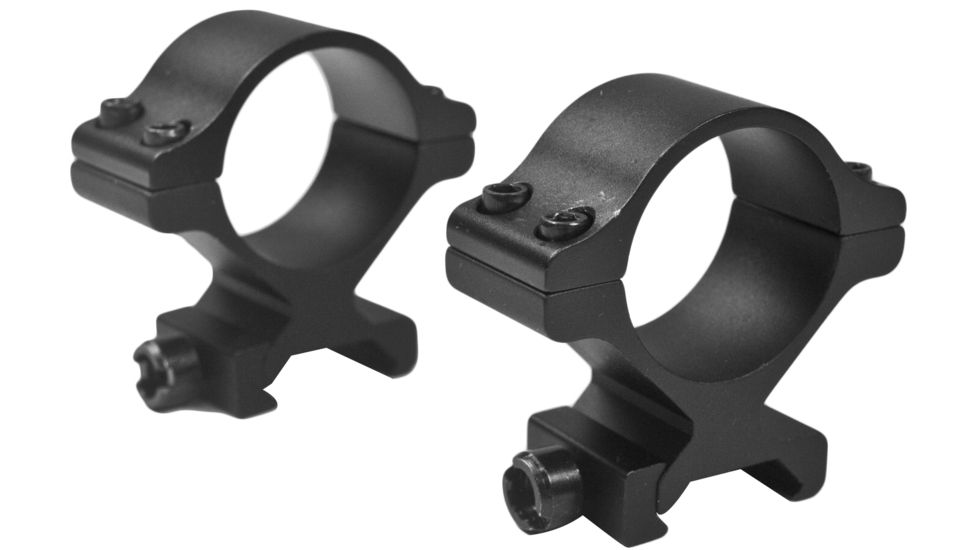 Millett Detachable Aluminum Rings, 30mm, Medium, Matte, Clam Pack