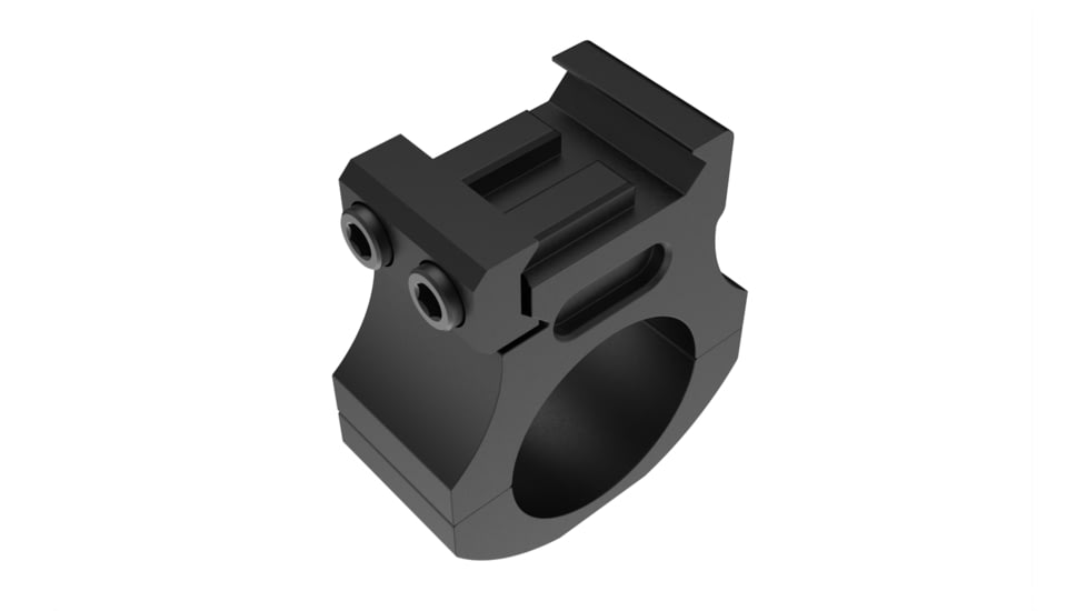 Monstrum 1in Precision Picatinny Scope Rings w/Level Bubble, 1in, Black, SR-1LB-P100