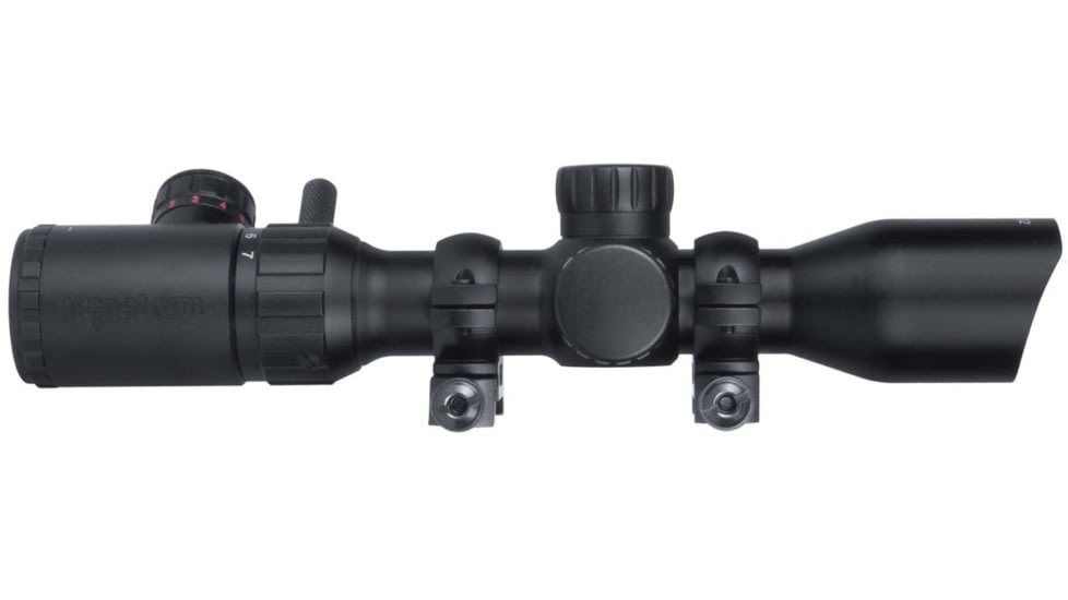 Monstrum 2-7x32 Rifle Scope with Illuminated Range Finder Reticle, Black, S2732-R-RG