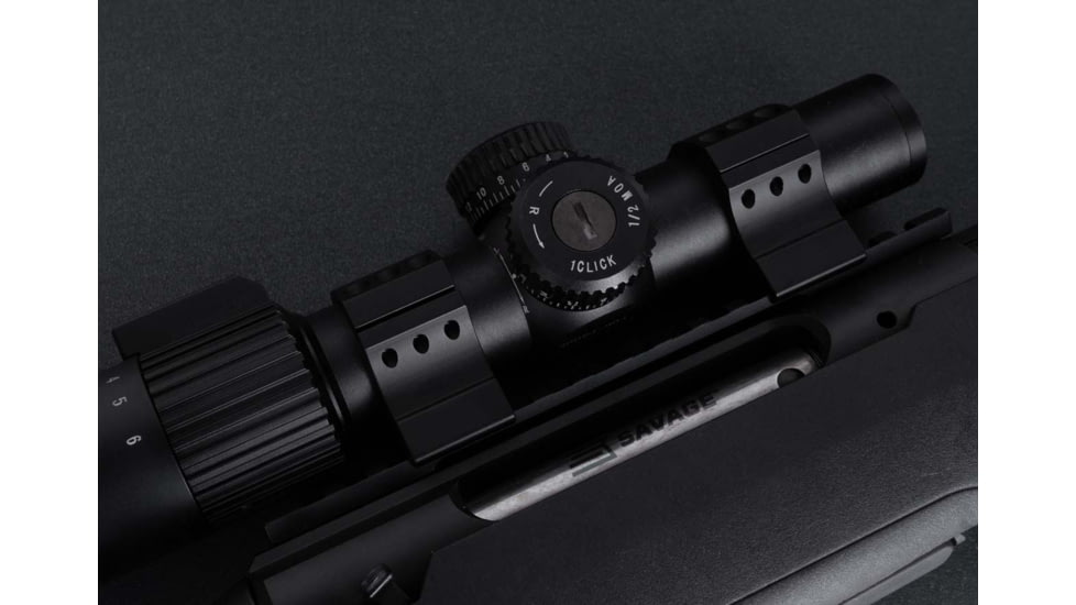 Monstrum 30mm Precision Picatinny V2 Scope Rings w/Level Bubble, 1 in, Black, SR-3XLB-P100