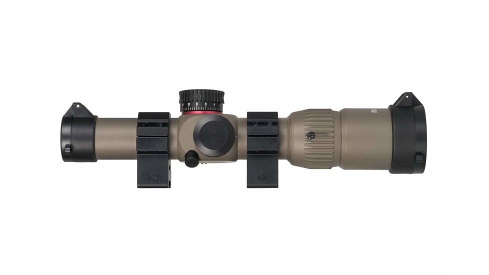 Monstrum G2 1-6x24mm Rifle Scope, 30mm Tube, FFP, Illuminated Rangefinder Reticle, Adjustable Objective, Flat Dark Earth G2-TFFPS1624-R
