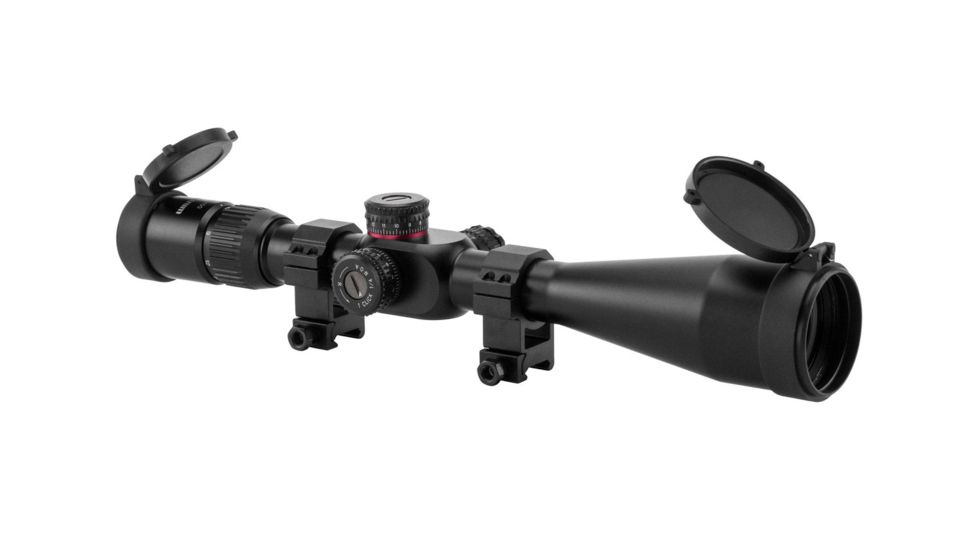 Monstrum G2 6-24x50mm Rifle Scope, 30mm Tube, FFP, Illuminated Rangefinder Reticle, Adjustable Objective, Black G2-BFFPS62450-R
