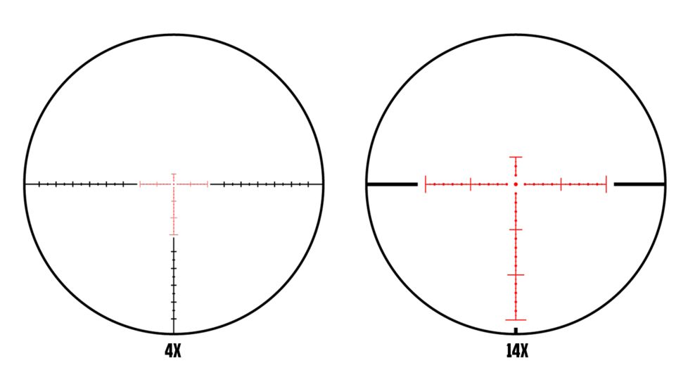 Monstrum G3 4-14x44mm Rifle Scope, 30mm Tube, FFP, Illuminated MOA Reticle, Adjustable Objective, Black, G3-FFPS41444-R-BLK