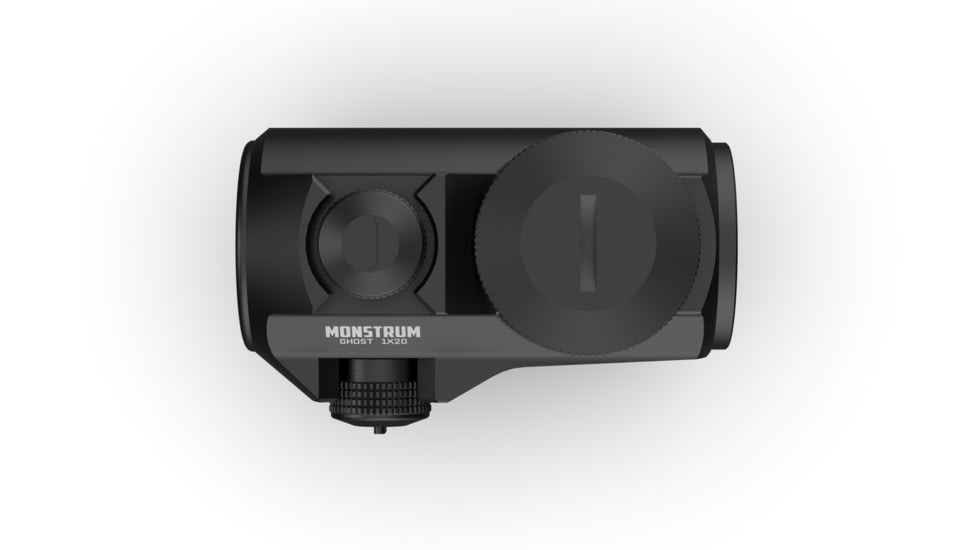 Monstrum Ghost 1x20mm Red Dot Sight, 2 MOA Dot Reticle, Type III Hardcoat Anodized, Black, RDT20B