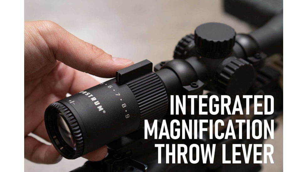 Monstrum Guardian 3-9x40mm 1in Tube Rifle Scope, Second Focal Plane, Crosshair Reticle, Black, SG3940-B