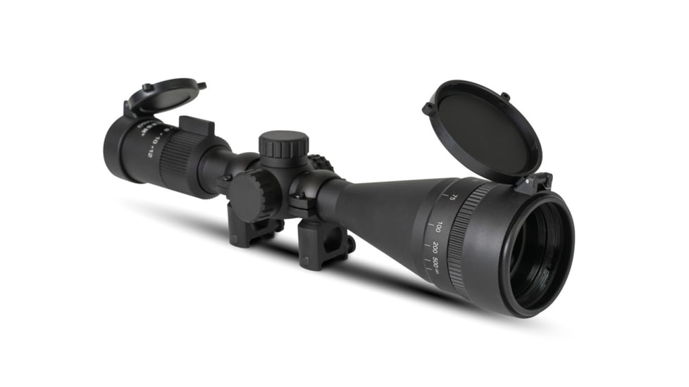 Monstrum Guardian 4-12x44mm w/ Parallax Adjustment AO Rifle Scope, 1in Tube Second Focal Plane, Black, SG41244-AO-B