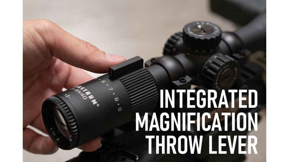 Monstrum Guardian AO Rifle Scope, 3-9x40mm, 1 inch Tube, Second Focal Plane, Crosshair Reticle, Black, SG3940AO-B