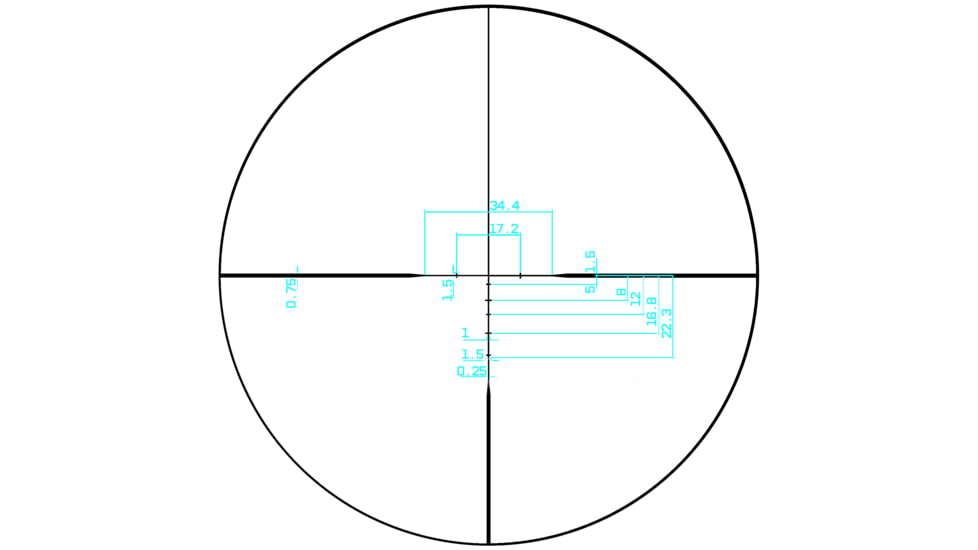 Monstrum Panzer 4-12x44mm 1in Tube Rifle Scope, Second Focal Plane