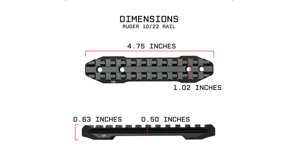 Monstrum Scopes / Optics Grimlock Ruger 10/22 Picatinny Rail Mount