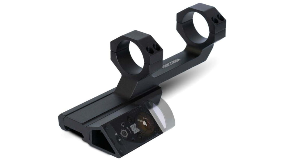 Monstrum Offset Picatinny Scope Mount w/45 Degree Venom Footprint Micro Red Dot, 30mm, Black, ZS311-B
