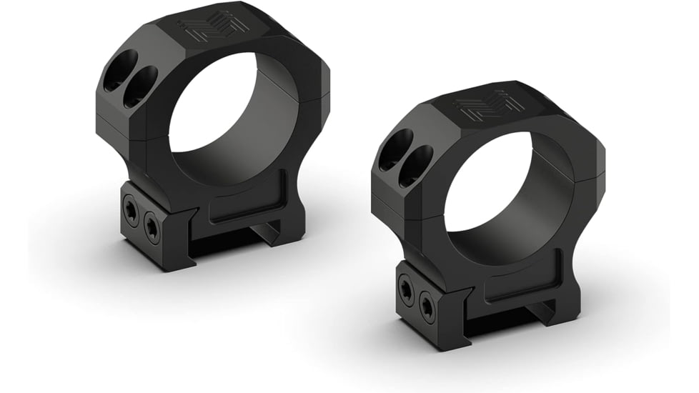 Monstrum Pro Series 7075 Aluminum Scope Rings, 30mm, Medium Profile, Black, ZS304M