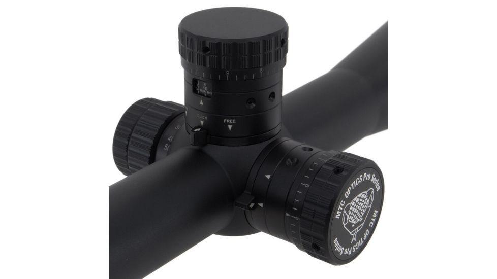 MTC Optics Viper Pro 10x44 Rifle Scope, SCB2 Reticle,  Illuminated Red, Black VP1044SCB2