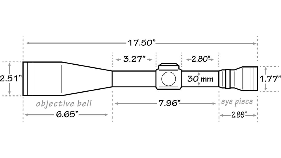 Mueller Optics 40x56 Side Focus Target Dot Rifle Scope, Matte Black, MU4056