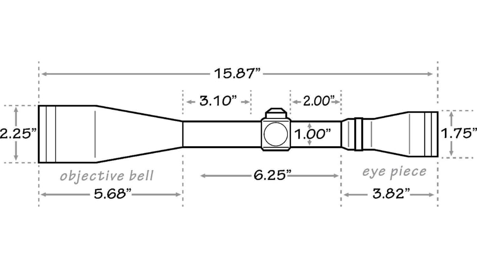 Mueller Optics 8-32x44mm Side Focus 30mm Tube Tactical Rifle Scope w/ MilDot Reticle, MT83244TD