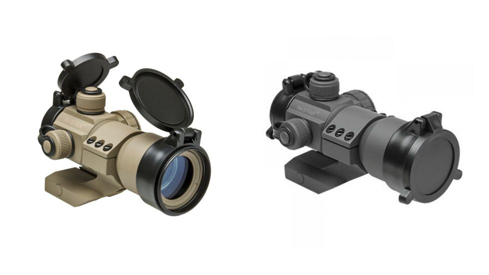 NcStar 35mm Tri-Color Dot Tube Reflex Optic, Red/Green/Blue, Urban Gray