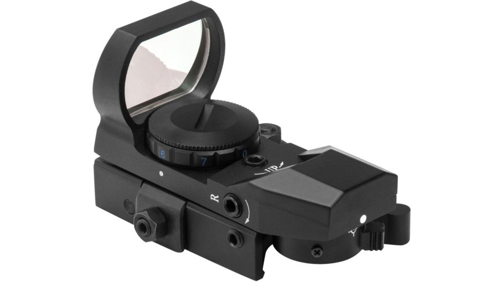 NcStar Blue Four Reticle Reflex w/QR Mount, Black, 196629