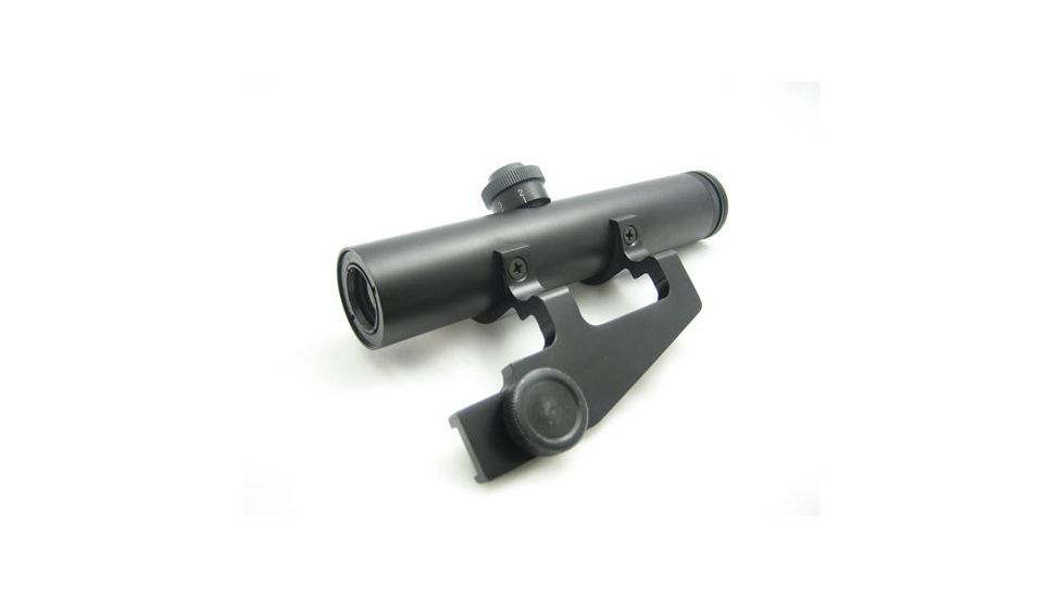 NcSTAR Compact Rifle Scope - 4x22 Mini 14 Black Scope / Blue / Mount SCMBQ422B Rifle Scope