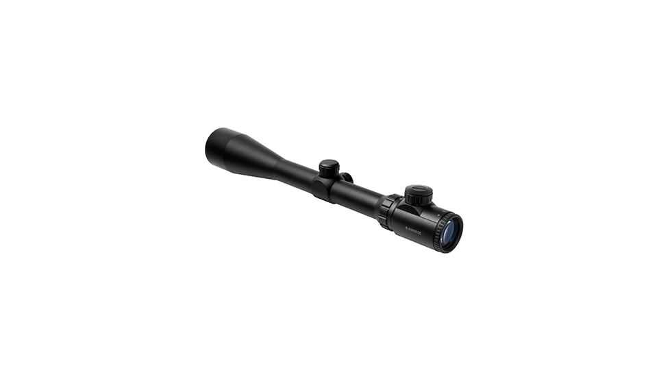 NCSTAR Euro Series 6, 24x50mm 30mm Tube Rifle Scope, Black w/Illuminated Small Dot Plus Plex Reticle SUD62450G