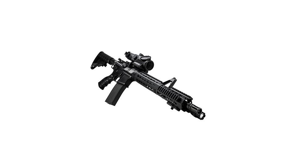 NcSTAR GEN3 SRT 3X-9X Rubber Armored Mil-Dot Rifle Scope w/ Green Laser,Black VSRTM3940GV3
